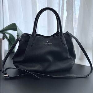 Kate Spade Black Leather Tote Bag